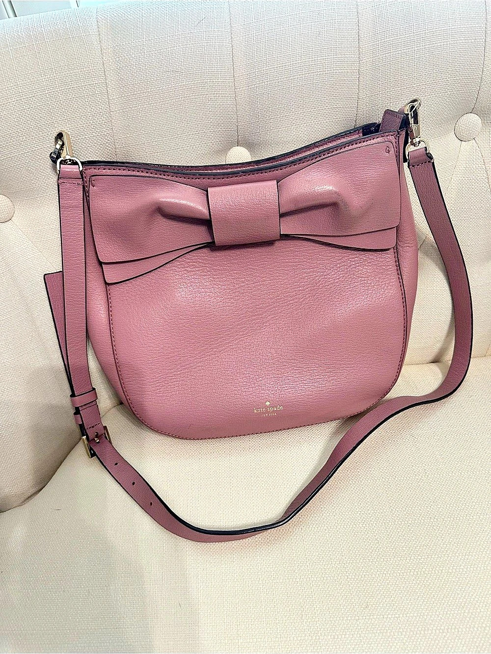 Kate Spade New York Pink Bow Crossbody Bag
